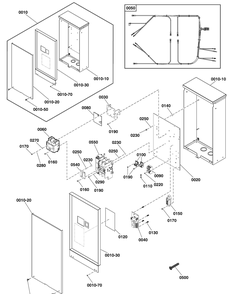 Transfer Switch - Hingeless Enclosure Diagram and Parts List for 071150-00  Briggs and Stratton Generator